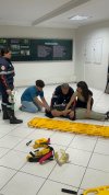 Curso de Enfermagem da Fibra realiza treino prático de Atendimento Pré-Hospitalar com apoio do SAMU 192