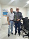 Dr. Raimundo Nonato de Leão visita sala de monitoria que o homenageia