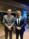 Reitor ao lado do Promotor de Justiça do MPPA, Harrison Bezerra