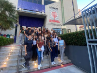 Alunos de Biomedicina realizam visita técnica à Fundação Hemopa